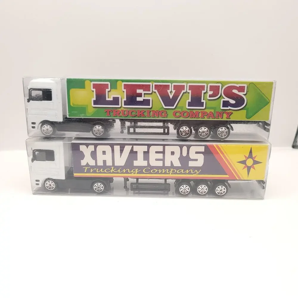 Swibco Trucking Company Toy Semi Truck Set of 10 New in package Green Orange